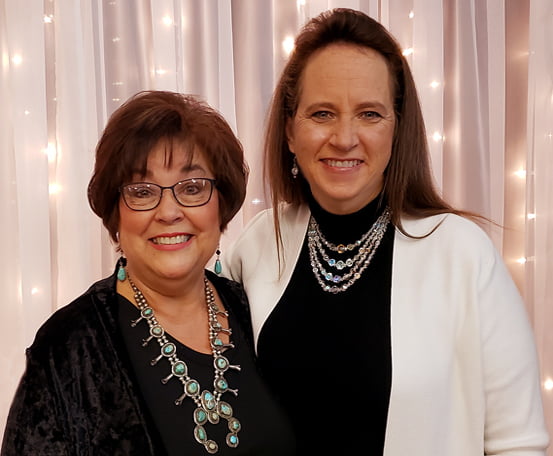Sydna Masse with Rita Willoughby.